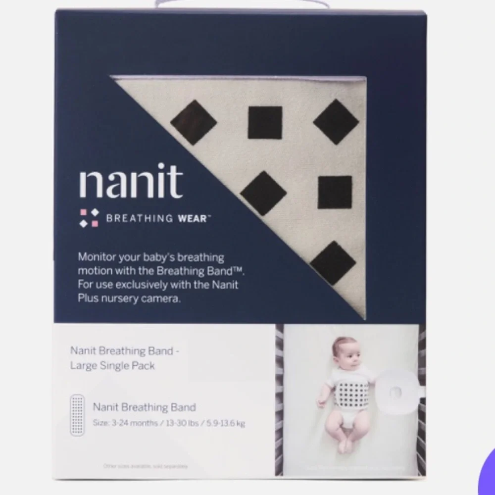 0-3 months Nanit Breathing Band. New, in box. Never opened.